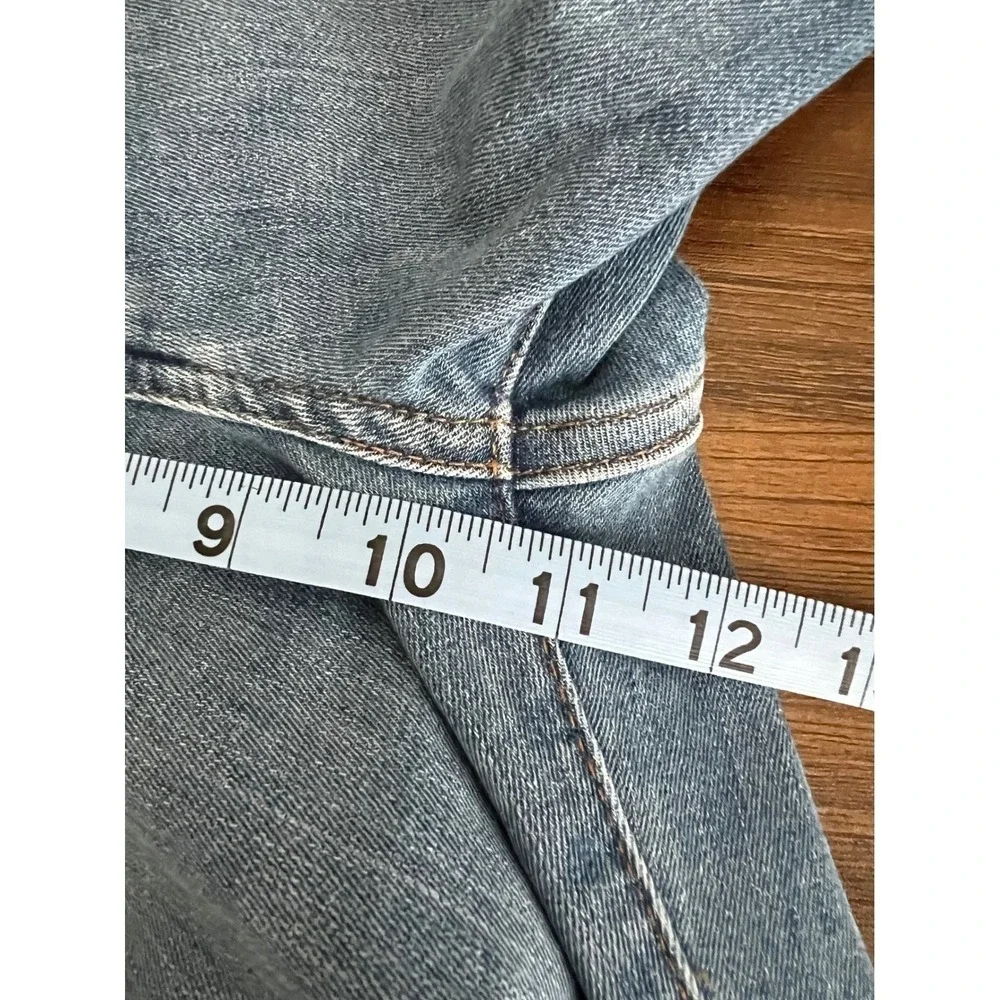 FRAME Le‎ High Straight Jeans Quirky Wash Blue Stretch Denim Size 31 Preppy Chic - Picture 8 of 10